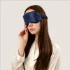 Maschera per dormire nera in seta di gelso 3D da 19 momme
