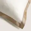 22 momme kussensloop van pure zijde met Oxford-rand, detail