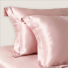 Roze zijden kussenslopen met envelopsluiting