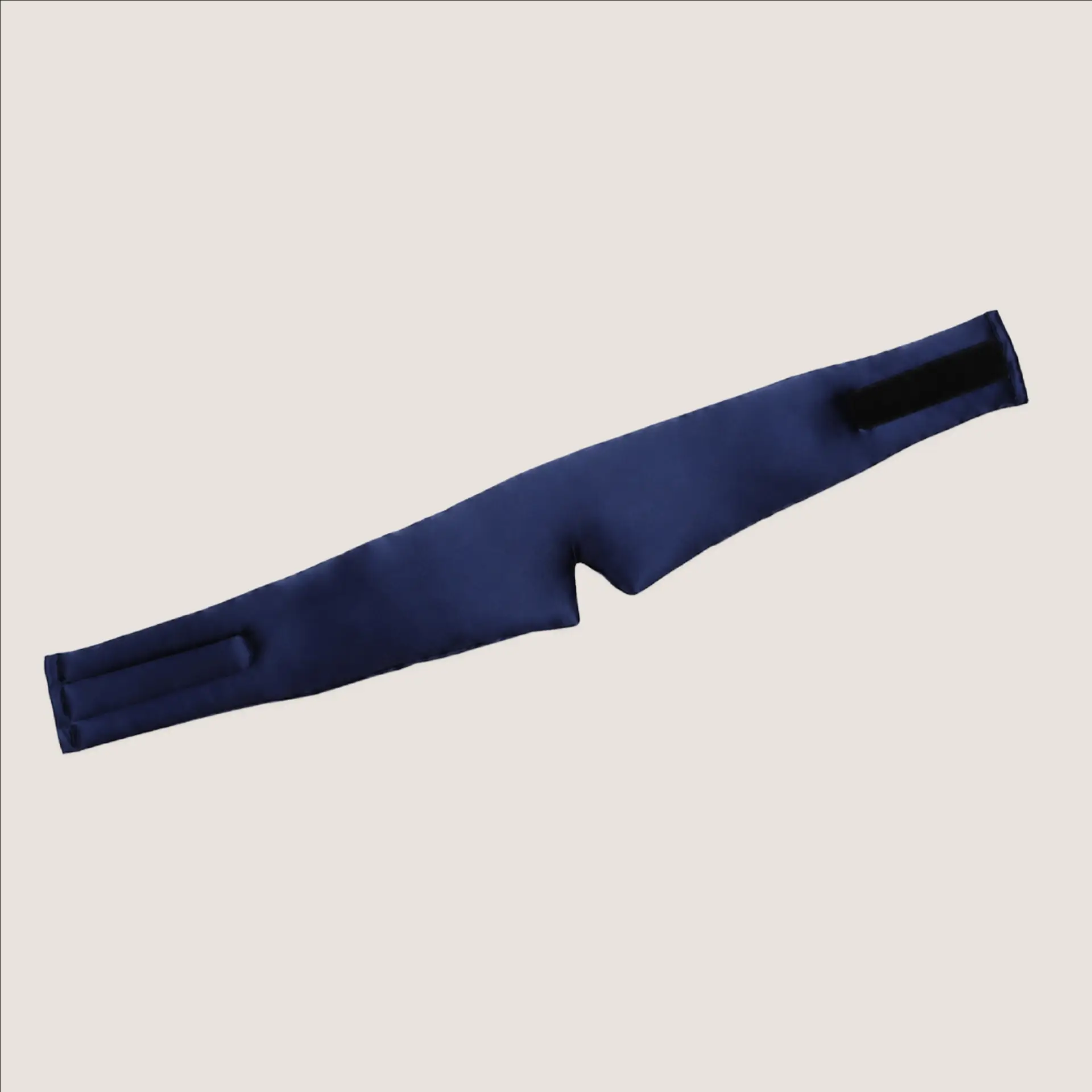 Maschera per dormire 3D in seta blu a copertura totale da 19 momme