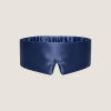 Maschera per dormire 3D in seta blu a copertura totale da 19 momme