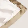 22 momme kussensloop van pure zijde met Oxford-rand, detail