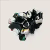 Midnight Blossom scrunchie van moerbeizijde Grade 6A