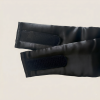 Maschera per dormire oversize in seta nera da 19 momme