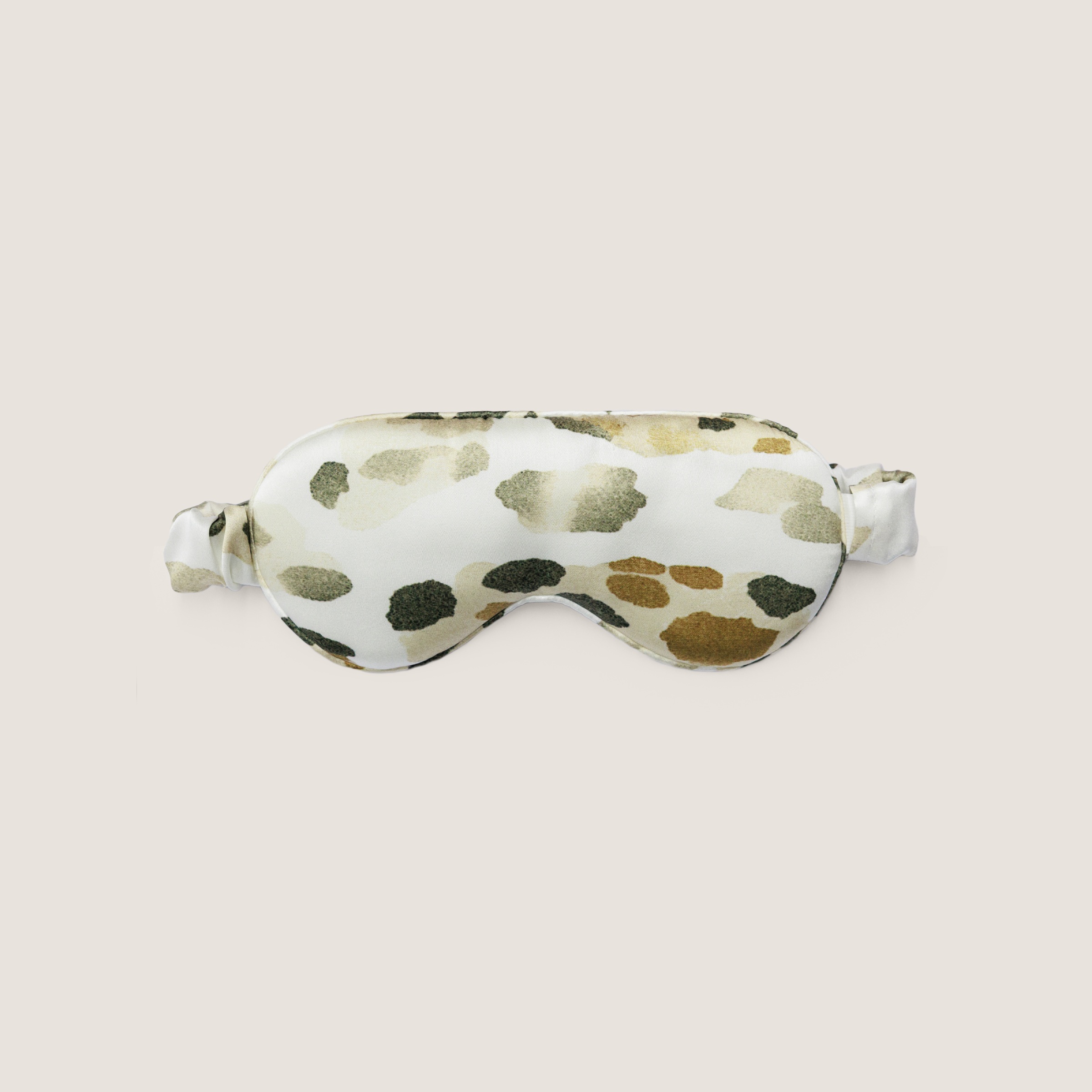 Oogmasker en scrunchie van moerbeizijde met luipaardprint (19 momme)