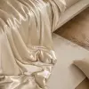 Parure de lit en soie de mûrier 22 momme, couleur champagne