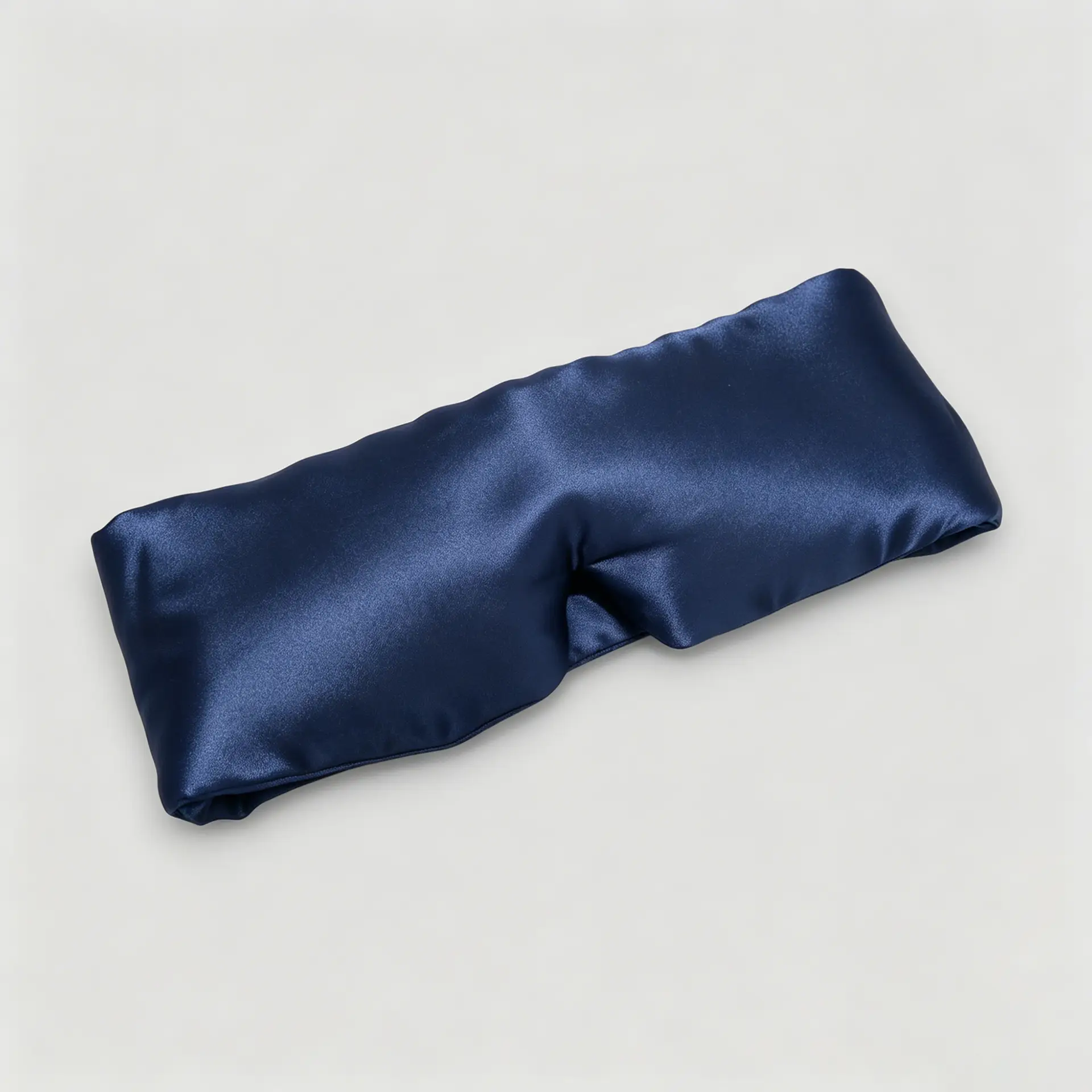 Antifaz de seda con peso de 19 momme en azul